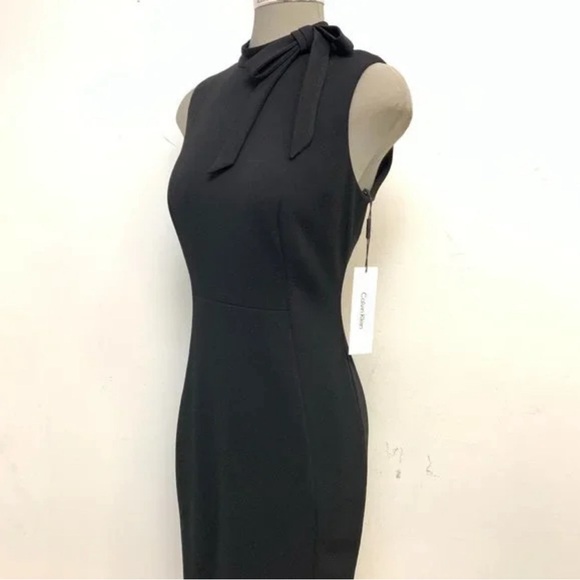 NWT Calvin Klein Bow Neck Sheath Dress - Picture 7 of 8